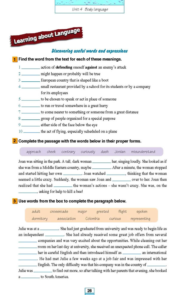 Unit 4Body language_44