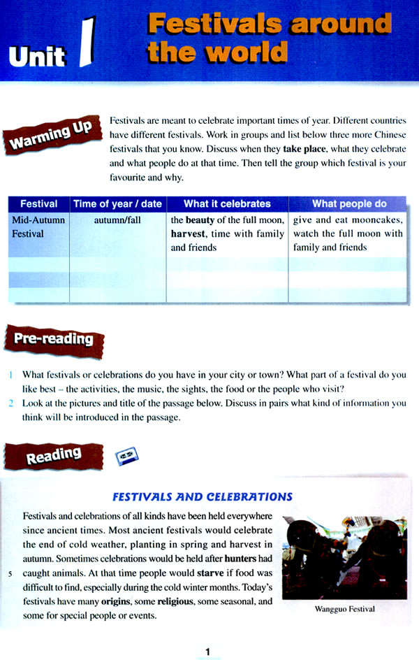 Unit 1Festivals around the world_11